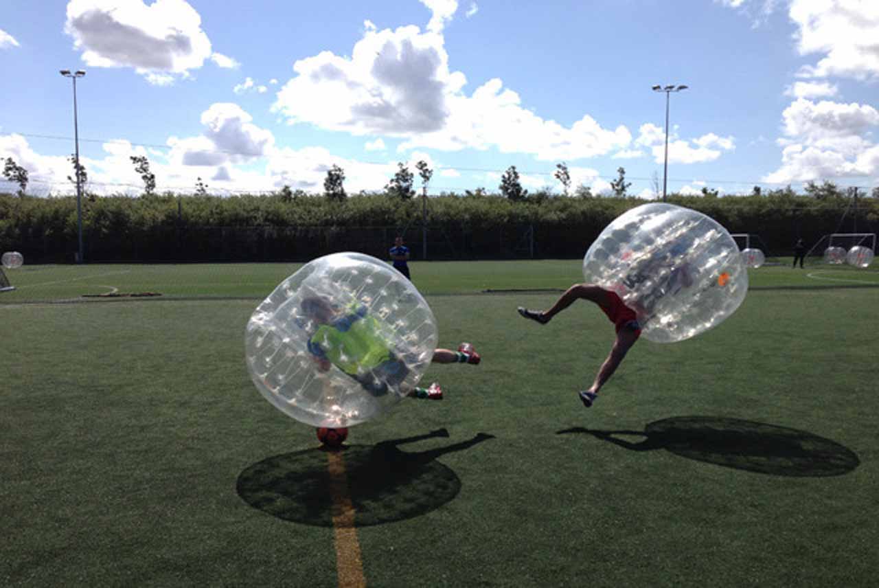 Bubble football party